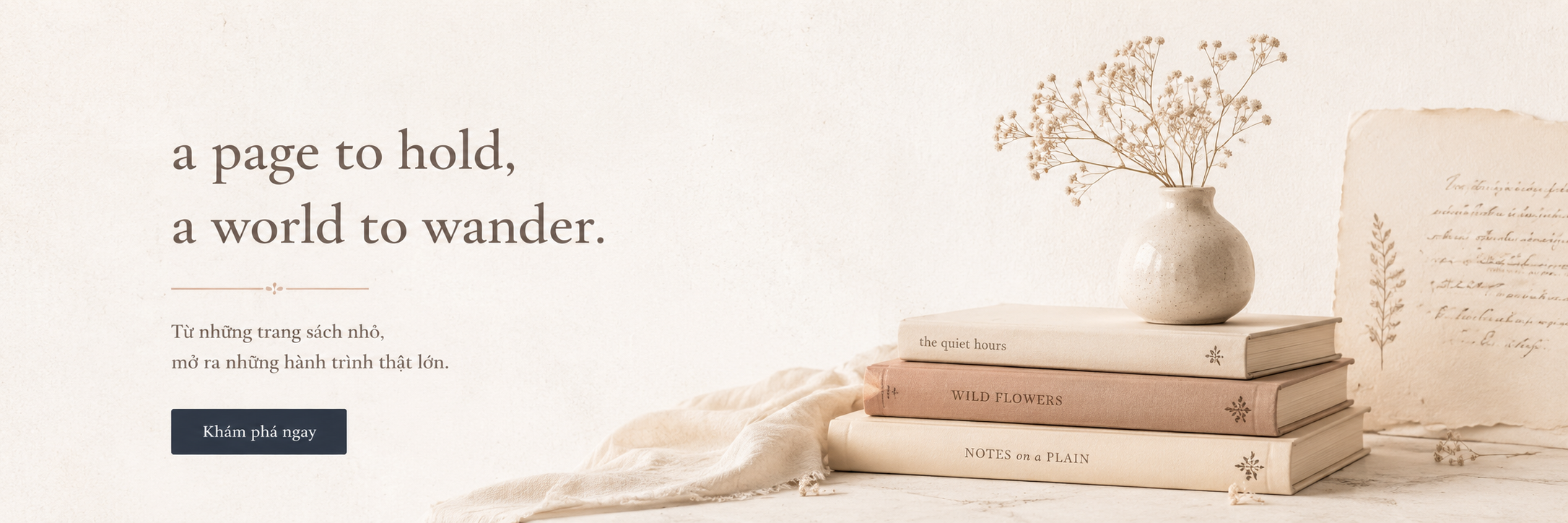 Không gian đọc sách nhẹ nhàng của BOOK FLOW